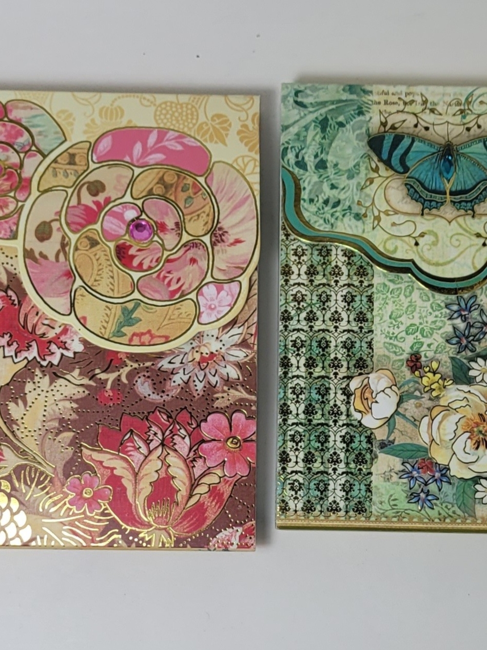 Punch Studio Pink & Teal Floral Wall Art Pair Note Pads